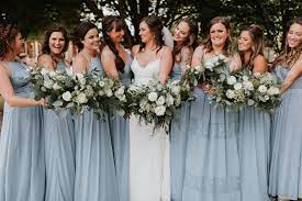 Azazie Dusty Blue Bridesmaid Dresses Dusty Blue Bridesmaid Dresses Slate Blue Wedding Blue Wedding Inspiration