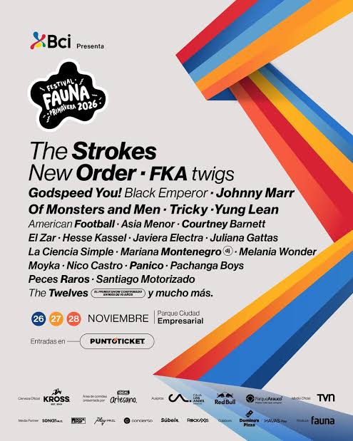 Cartel del festival Fauna Primavera 2026, generada por IA