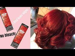How To Dye Your Hair Red Without Bleach Ft Loreal Hicolor Highlights Magenta Red Youtube Red Hair Loreal Magenta Hair Best Red Hair Dye