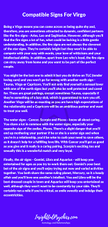 Both of your trust are known to be important in the relationship. Virgo Compatibility Who Do You Match Up With In Dating Sex And Friendship