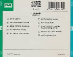 I nomadi cantano guccini 1998. Volume 1 Cd 1988 Compilation Von I Nomadi