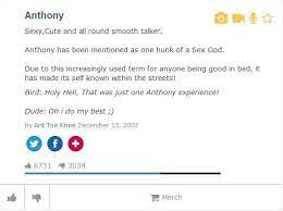 Anthony Urban Dictionary Meaning Of Your Name Meant To Be