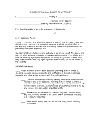 Your power of attorney allows you to open a bank account in your brother's name. Kansas Power Of Attorney Forms Legalforms Org