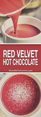 This Red Velvet Hot Chocolate For Two Is So Luxurious Chocolatey And Really Does Taste Just Like Red Velvet Hot Chocolate Hot Chocolate Recipes Hot Chocolate