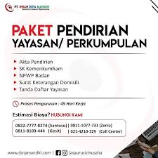 Facebook Untuk pendirian pt (akta notaris dan untuk paket pendirian yayasan, meliputi : facebook