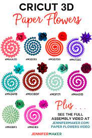 Make your cricut paper flower lily here How To Make Cricut Paper Flowers All 10 Jennifer Maker