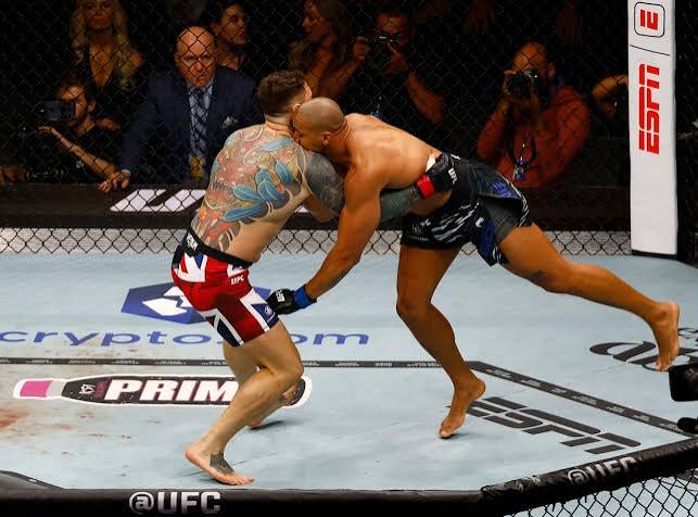 Aspinall UFC title defence ends in no-contest after eye-poke | Reuters