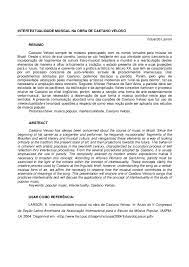 Maybe you would like to learn more about one of these? Pdf Intertextualidade Musical Na Obra De Caetano Veloso Eduardo Larson Academia Edu