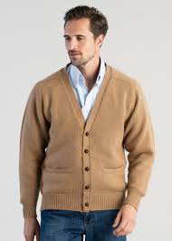 You can't make a silk purse out of a sow's ear; William Lockie Datchet Camelhair V Cardigan Mens From A Hume Uk