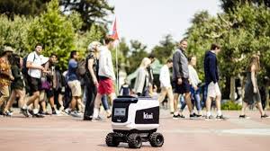 Delivery Robot Catches Fire At University Campus Students Set Up Vigil Delivery Robot University Campus Technology Job
