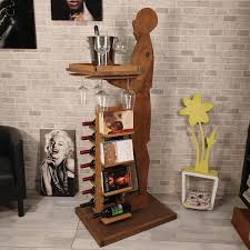 Portabottiglie Portabottiglie Da Parete Portabottiglie Design Solid Oak Bottle Rack Oak