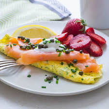 A great bun tastes a burger taste better! Smoked Salmon Omelette Garlic Zest