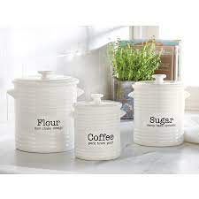 Looking for a good deal on canister for kitchen? Mud Pie Farmhouse Inspired 3 Piece Kitchen Canister Set Reviews Wayfair