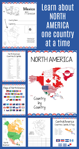North America Country By Country Features Every North American Country Territory One Page At A Time Foc Geography For Kids North America Flag North America