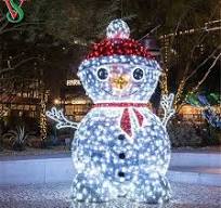 Lighting Display LED Motif 3D Outdoor Christmas Decoration Snowman Lights