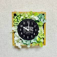 100均時計を造花でアレンジ 時計 手作り 100均 diy 造花