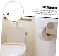 Homoyoyo Remplacement Du Levier de Chasse D'eau Du Réservoir de Toilette  Poignée de Montage Latérale Facile à Installer pour Levier de Chasse D'eau  ...