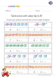 These grade 1 math worksheets are made up of vertical subtraction questions, where the math questions are written top to bottom. Subtraction Worksheets For Grade 1 With Pictures 1st Grade Subtraction With A Number Line Worksheets