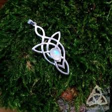 Collier Pendentif Celtique Elfique Lelyan Medieval En Argent Massif 925 Entrelacs Celtiques Et Pierre Gemme Labradorite Blanch Celtique Argent Massif Pendentif