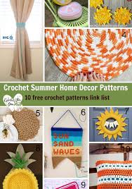 25 free crochet rainbow patterns for beginners. Crochet Summer Home Decor Patterns Crochet For You