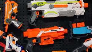 Looking for a way to organize your kids' nerf gun collection? Nerf Gun Wall Diy Pegboard Nerf Gun Storage Youtube