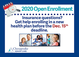 Free Open Enrollment Event Chesapeake Healthcare Doctors Md Eastern Shore