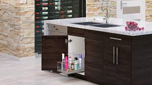 Dark Wood Textured Cabinet Modern Comtemporary Wood Frameless Construction Tall Pantr Solid Wood Kitchen Cabinets Dark Wood Kitchens Dark Wood Kitchen Cabinets