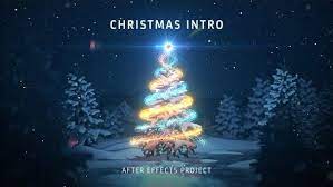 Christmas Tree Intro After Effects Video In 2020 Christmas Tree Template Christmas Templates Animated Christmas