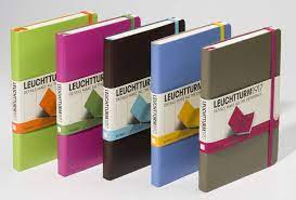 Amazon Com Leuchtturm1917 Medium Plain A5 Hardcover Biocolore Azure Blue Lime Office Products Azure Blue Plain Notebook Planner Organiser