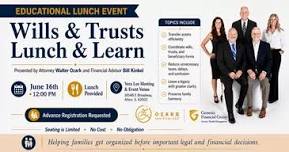 Wills & Trusts Lunch & Learn