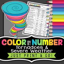 For boys and girls, kids and adults, teenagers and toddlers, preschoolers and older kids at school. Tornados And Severe Weather Color By Number Earth Science Color By Number