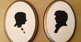 Diy Sherlock Sillouettes Nerdy Crafty Good Geek Gifts Diy Sherlock Crafts Sherlock Decor