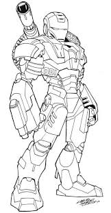 War Machine Coloring Page Boyama Sayfalari Boyama Kitaplari Yenilmezler