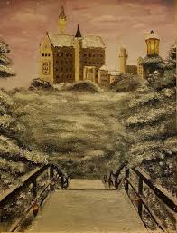 Schloss neuschwanstein, pronounced ˈʃlɔs nɔʏˈʃvaːnʃtaɪn, southern bavarian: Neuschwanstein Castle Painting By Equilibrium Art Artmajeur