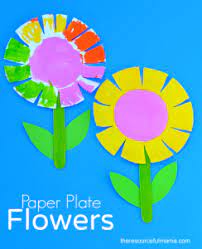 How to make paper flower tutorials that are adorable. Paper Plate Flower Craft For Kids The Resourceful Mama