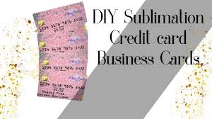 Despite the increasing dominance of online business tools, the humble business card still has an important role to play. Diy Sublimation Metal Business Cards Youtube