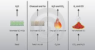 4 Processes In Gasification Drying Pyrolysis Combustion Reduction Educational Infographic Illustration Process Alternative Energy