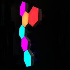 You can use the company's own layout generator tool to suggest patterns for your wall if you're. 2020 New Magnetic Hexagon Creative Rgb Led Nanoleaf Aurora Smart Lighting Kits Nanoleaf Aurora Panel Rgb Light Buy Magnetic Hexagon L Hexagon Wall Lights Led