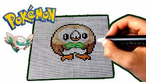 (gotta catch 'em all)x5 yeah! Pixel Art Pokemon Brindibou Rowlet Youtube