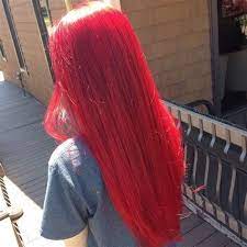 Red Long Straight Hair Hair In 2019 Dyed Hair Bright Bright Hair Colors Bright Red Hair Red Hair Inspo