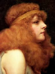 I've had a productive week spent painting a study of An Auburn Beauty by  John William Godward (see last slide). I decided to try to make it my own  by modernising said