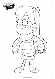 The coloring pages also feature puffy pig, wendy cordroy, who works in the cabin, bill cipher, pacifica northwest, and others. Printable Gravity Falls Mabel Coloring Page