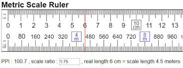The largest marks on the ruler are the centimeter. Metric Scale Ruler Online Mm Cm Km