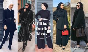 Is gray paint going out of style 2019 hijabista outfit. How To Easily Style An All Black Outfit Hijab Fashion Inspiration