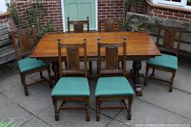For furniture that looks as good as your meals taste, browse the selection of dining table and chair sets here at very. Old Charm Light Oak Kitchen Dining Table Six Chairs For Sale In Uttoxeter Staffs Preloved