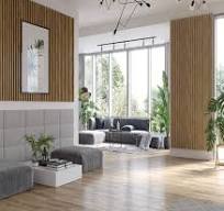 Dąb Naturalny Wotan - Lamele Premium 3D - Panele ozdobne ścienne akustyczne  pionowe