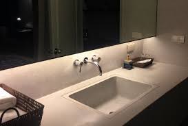 Concrete vanity sink, all in one piece, made by mold in casting way. Sink Wikipedia