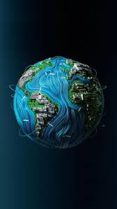 High Tech Planet Abstract Earth 1080x1920 Wallpaper Wallpaper Earth Hd Wallpaper Android Android Wallpaper