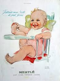 Nestle Baby Milk Poster 1938 Illustration By Lilian Rowles Etsy Vintage Posters Vintage Ads Baby Ads