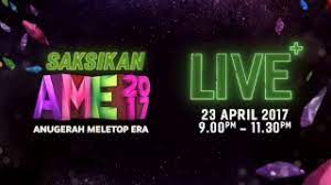 Dato siti nurhaliza mendendangkan lagu inspirasi ciptaan faizal tahir di anugerah meletop era 2016 di astro ria. Anugerah Meletop Era 2017 Live Stream Ame2017 Youtube